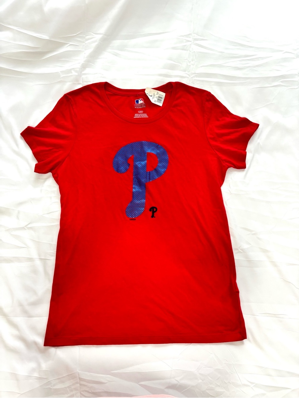 Philadelphia Phillies Red MLB Graphic T-Shirt Size Large NWT